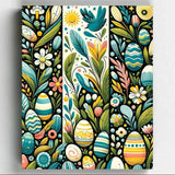 Jardín de Pascua - Pintar por Números- Pintar por Números- Canvas by Numbers