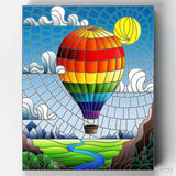 Vuelo en Globo - Pintar por Números- Pintar por Números- Canvas by Numbers