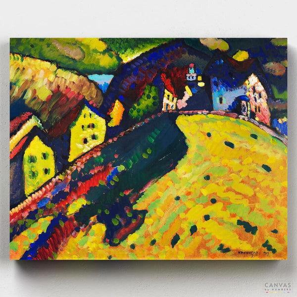 Casas en Murnau - Pintar por Números- Pintar por Números- Canvas by Numbers