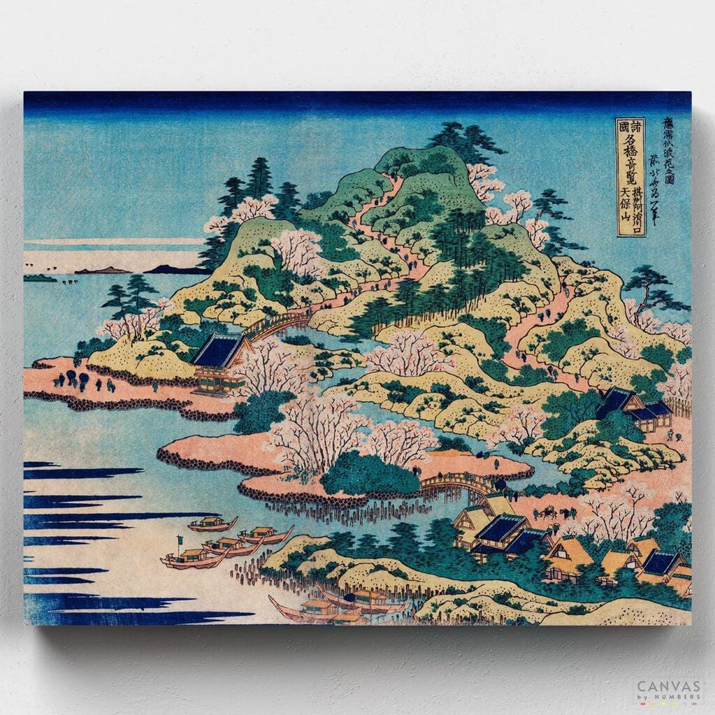 Sesshu Ajigawaguchi Tenposan - Pintar por Números- Pintar por Números- Canvas by Numbers