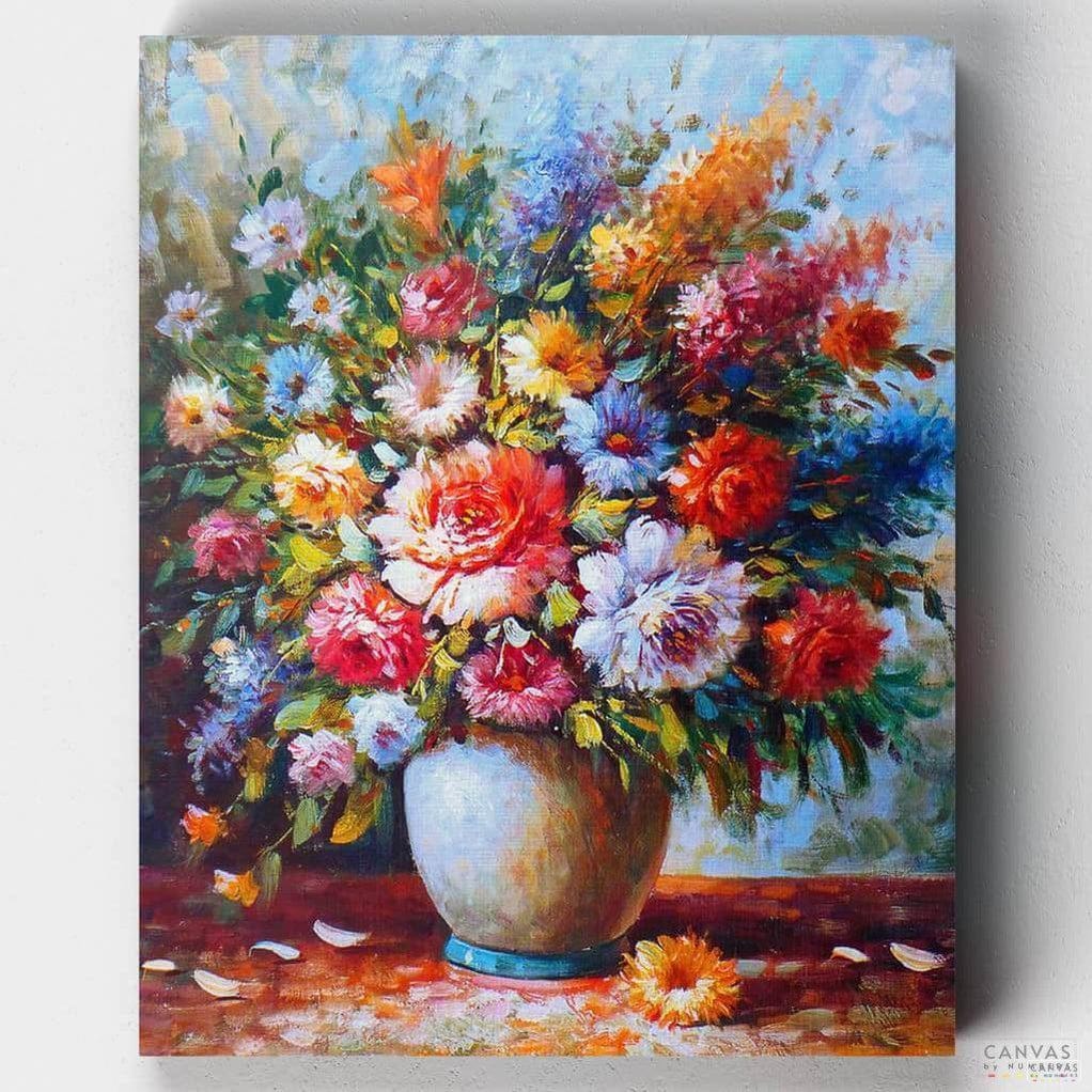 Flores de Primavera - Pintar por Números- Pintar por Números- Canvas by Numbers