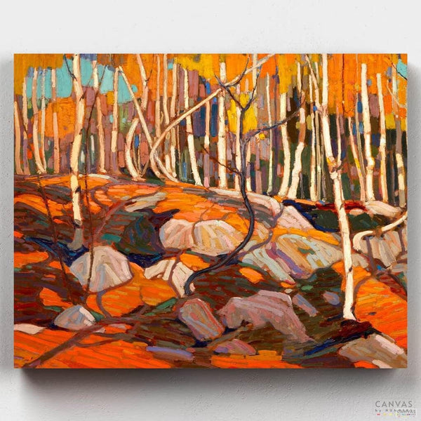 El Bosque de Abedules - Pintar por Números- Pintar por Números- Canvas by Numbers