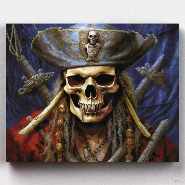 El Rey de los Piratas - Pintar por Números- Pintar por Números- Canvas by Numbers