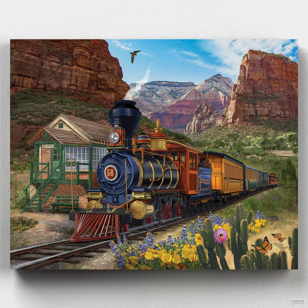 Canyon Express- Pintar por Números- Canvas by Numbers
